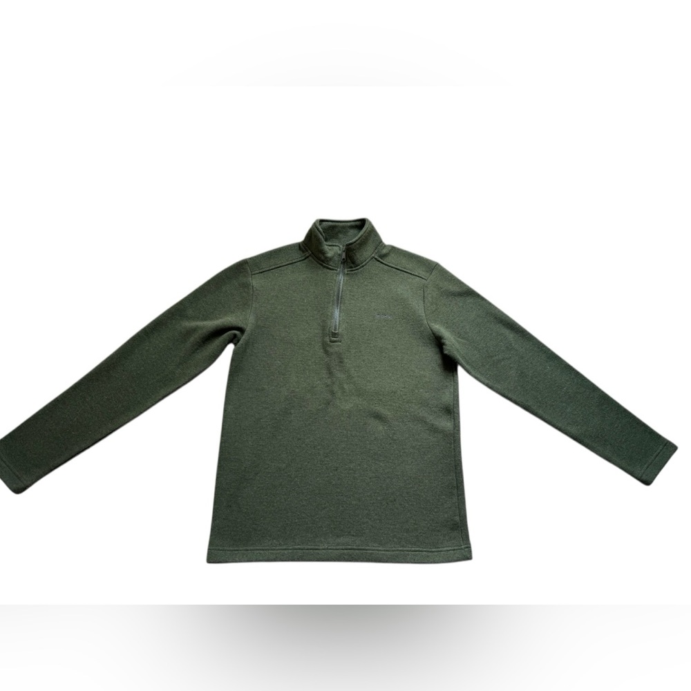 Kavu Men's Small Wool Blend 1/4 Zip Pullover Sweater Olive green Winter Casual